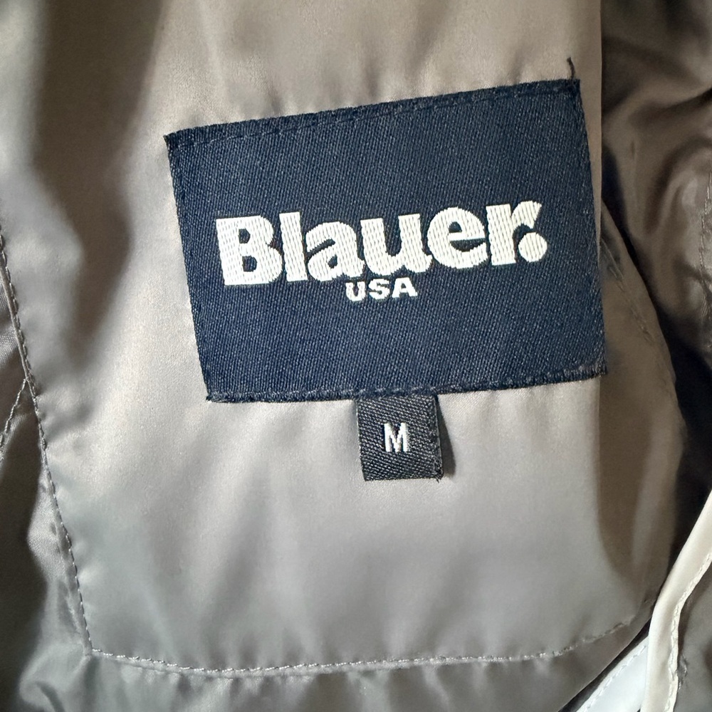 Blauer USA Grey/Silver Windbreaker Jacket | Lightweight | Excellent Condition - Picture 5 of 17